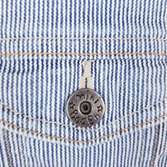 Mini Boden Blue & White Striped Jacket - Picture 5 of 9